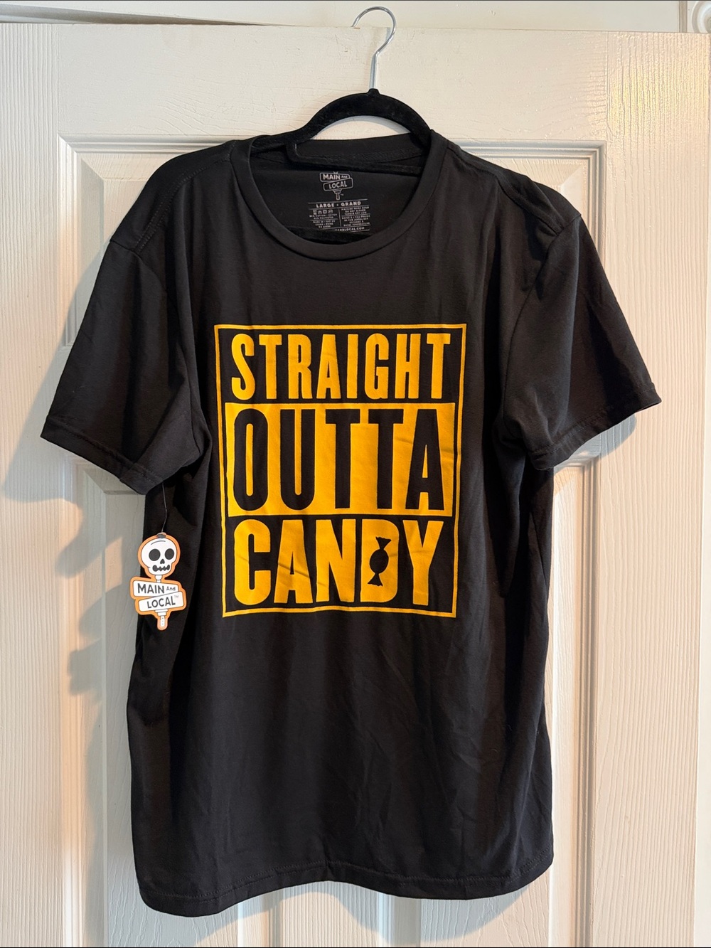Men's Black 'Straight Outta Candy' Graphic Tee